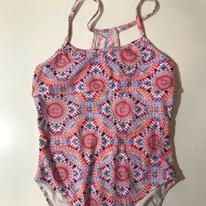 One Piece Patterned Swimsuit